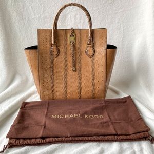 Michael Kors Miranda Tote Handbag Genuine Snakeskin - New With Tags